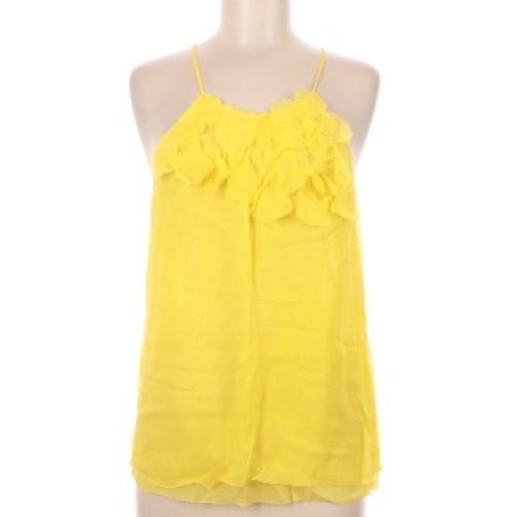 ☀️☀️HERA sunshine yellow silk halter top☀️☀️ - Picture 1 of 7